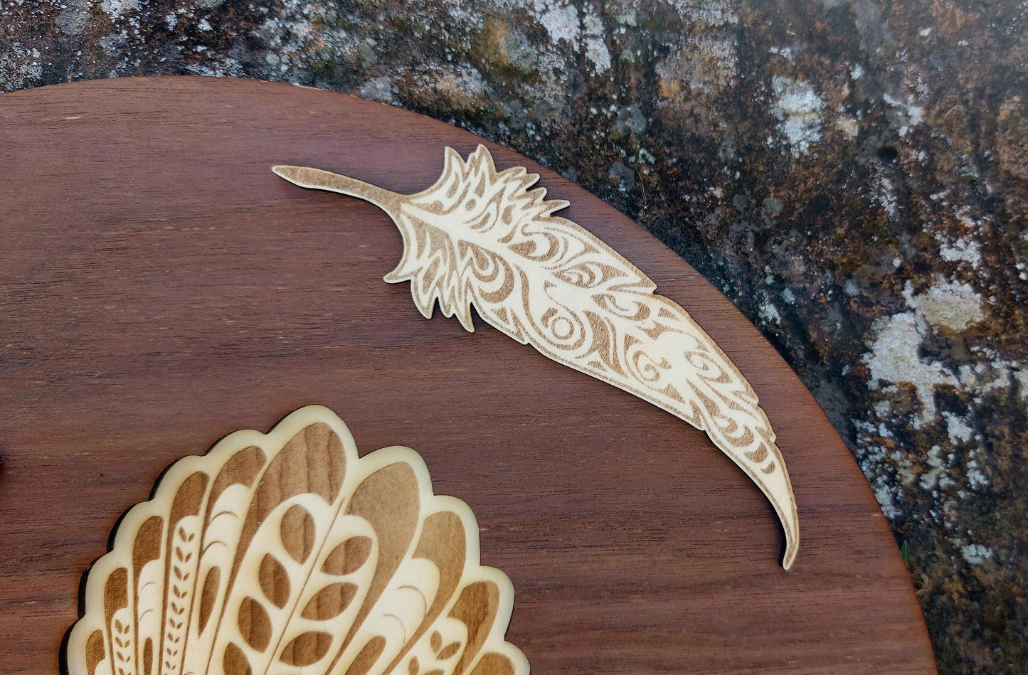 Family Whanua Fantail Sign Personalised Layered Wooden Wall Hanging Rustic Gift Mothers Day Birthday Christmas Maori Personalized Home Decor