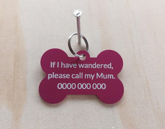 Personalised Anodized Aluminum Bone Shaped Dog Cat Pet ID Collar Tags Mixed Colours Personalized Animal Charm Name Plate Vet Microchipped