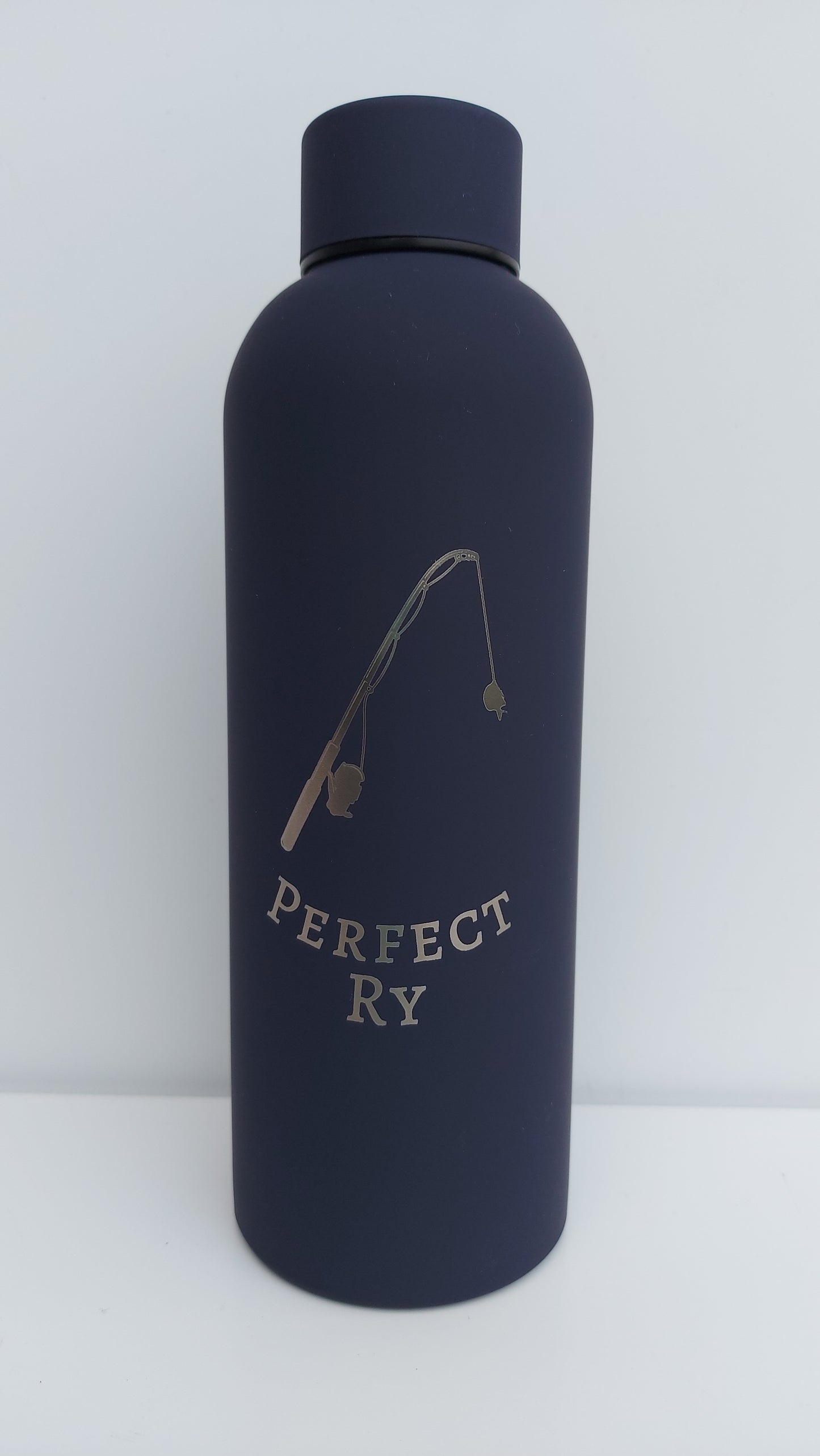 Fishing Rod Personalised Water Bottle - 500ml Various Colours